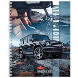 HATBER / Notebook, A5, 96 sheets, comb, cage, cardboard cover, "Auto" / 8 pcs.