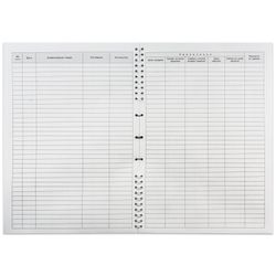 Income and expenditure book, 50 sheets, A4, 204 x290 mm, comb, cardboard