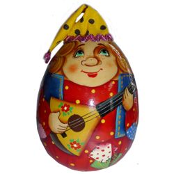 Мастерская подарков / Gift workshop / Tumbler egg, Buffoon with a balayka