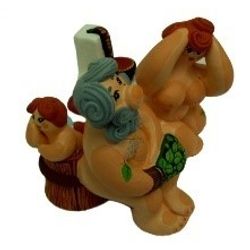 Ковровская глиняная игрушка / Figurine "Bathhouse Family"