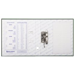 Tệp tráng PVC BRAUBERG, 50mm, màu xanh lá cây (Double Life)