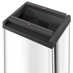 Waste bin Hailo Big-Box Swing XL 52l., Steel, silver