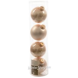 Kaemingk / Set palline in vetro mix madreperla 10 cm, 4 pz