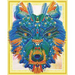 Опт-картина / 5D elmas mozaik 40x50 yuvarlak rhinestones Kurt