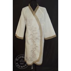 Елецкие кружева / Yelets lace / Women's linen dressing gown