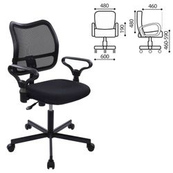 Chair CH-799M (CH-799AXSN) with armrests, black