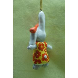 Ярославская майолика / Giocattolo di Natale "Peluche Coniglietto", 4 pezzi