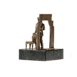 Золотая антилопа / Composition "Ostap Bender at the Proval" on a stone