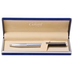 Pen gift ball GALANT "Landsberg", chassis in silver, black, chrome, burner Assembly 0.7 mm, blue