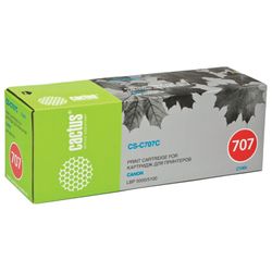 CACTUS / Laser cartridge (CS-C707C) for CANON LBP-5000/5100, cyan, resource 2000 pages.