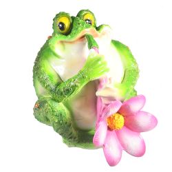 Ремеко / Decorative product "Toad with saxophone L25W23H21