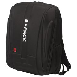 Backpack B-PACK "S-05" (BI-PACK) universal, with a compartment for a laptop, the hard case, black, 45х32х18 cm