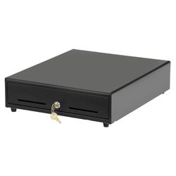 Money box ATOL EC-350-B, electromechanical, 350x405x90 mm (KKM ATOL), black