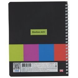HATBER / Notebook А5, 80 sh., VK, spiral, cage, cardboard cover, "BANDANA STYLE" / 12 pcs.