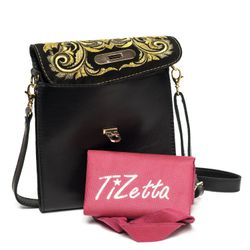 Торжокские золотошвеи / Leather bag "Isabelle"
