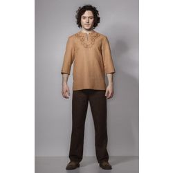 Снежинка / Snowflake / Men's shirt "Motive of life"