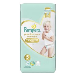 PAMPERS / Pants-diapers Premium Care Pants, size 5 (12-17 kg), 52 pcs.
