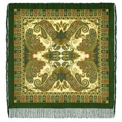 Павловопосадский платок  / Shawl "Favorite", with silk fringe