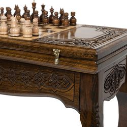 GamesDealer / Card table Backgammon + Chess, Haleyan