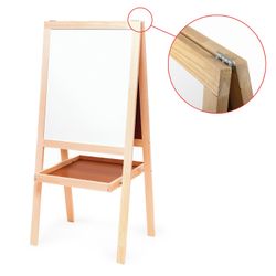 Cavalletto da lavagna bifacciale per gesso e pennarello magnetico (56x67 cm) bianco/verde, RUSSIA, BRAUBERG