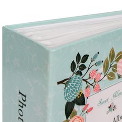 Photo album BRAUBERG "Flower Pattern" for 304 photos 10x15 m, hard cover, thermosealing