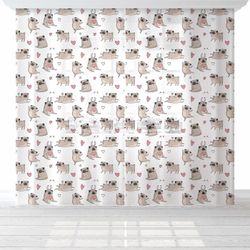 Этель / Set of tulles Lovely dogs, 145 * 260 cm-2 pieces, veil