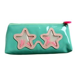 Сималенд / Pencil case for school "Glasses with sparkles"