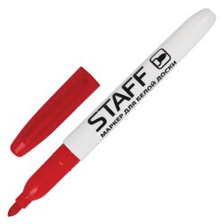 Whiteboardmarker STAFF "EVERYDAY", ROT, schmaler Korpus, Rundspitze, 2,5 mm