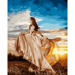 Опт-картина / Malen nach Zahlen 40x50 Elegantes Kleid