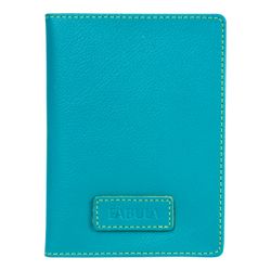 FABULA / "Ultra" driver's wallet, genuine leather, 6 plastic pockets, turquoise