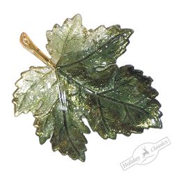 Holiday Classics / Christmas tree toy "Grape leaf", 6 pieces