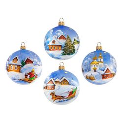 Ариель / Bola de natal "árvore de natal", 9 cm