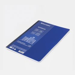 BRAUBERG / Carnet A4, 120 feuilles, "Metropolis", spirale plastique, cage, couverture plastique, BLEU / 6 pcs.