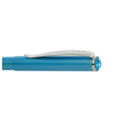 Gift ball pen Pierre Cardin "Actuel", case blue, aluminum, chrome, blue