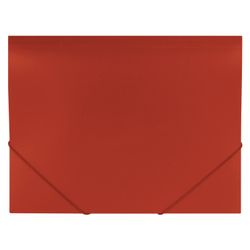 Folder on elastics BRAUBERG "Office", red, 300 sheets, 500 µm