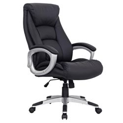 Office chair BRABIX "Grand EX-500", genuine leather, black