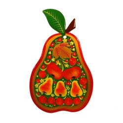 Хохлома Оптом / Chopping board "Pear"