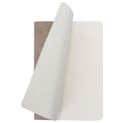 BRAUBERG / Defter 48 y. cetvelsiz süet altı suni deri, dikişli, A5 (147х210mm), GRİ, CAPRISE / 10 adet.