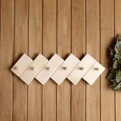 Добропаровъ / Askı "Örgü" 6 kanca 60 х19х3 cm ıhlamur