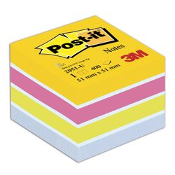 POST-IT / Блок самоклеящийся (стикер) ORIGINAL "Мармелад" 51х51 мм, 400 листов, ассорти