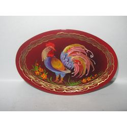 Сувениры из Н.Тагила / Souvenirs from N. Tagil / Tray "Oval-mni. Birds", 8x12 cm