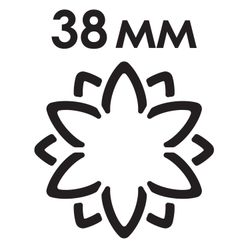 Hole punch figural 3D Flower diameter of cut figures of 38 mm, TREASURE ISLAND