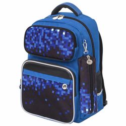 ЮНЛАНДИЯ / Backpack UNLANDIA COMPLETE, with pencil case included, ergo-back, "Pixels", 42x29x14 cm, 229974