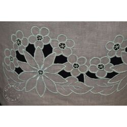 Елецкие кружева / Yelets lace / Women's linen dress with embroidery