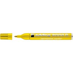 EDDING / Edding / Marker permanente, para escribir y dibujar, punta redonda, recargable, 1,5-3 mm Amarillo