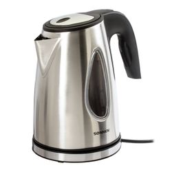 TEApot SONNEN KT-1721, 1.7 litres, 2200 w, closed heating element, stainless steel, black, lighting