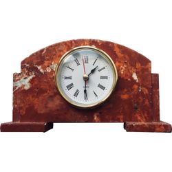 Арбет Мрамор / Arbet Marble / Mantel table clock Classic from marble Arbet ™ Kremlin (red)