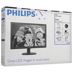 PHILIPS / Monitor 223V5LSB2 (10/62), 21.5 "(55 cm), 1920x1080, 16: 9, TN + film, 5 ms, 200 cd, VGA, black