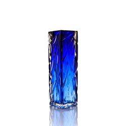 Гусевской Хрустальный завод / Crystal vase "Consul" medium blue