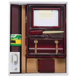 Set tavola BESTAR "Ares" in legno, 7 pezzi, colore "mogano"